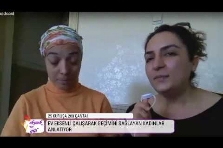Adana'da ev eksenli çalışan kadınlar