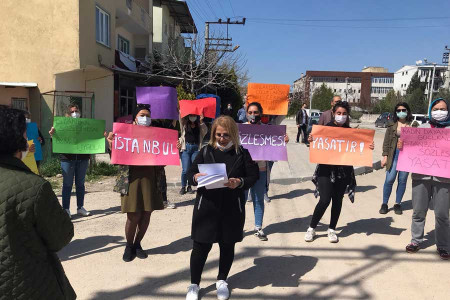 Panayırlı kadınlar: İstanbul Sözleşmesi’nden vazgeçmiyoruz