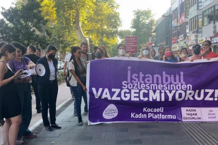 Kocaelili kadınlar: İstanbul Sözleşmesi'nden vazgeçmiyoruz