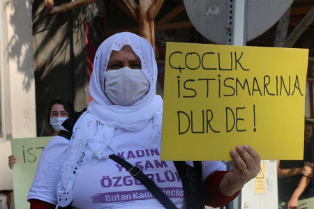 Şırnak’taki istismar vakası protesto edildi