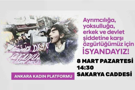 Ankara Kadın Platformu 8 Mart eylemi