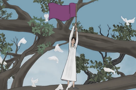 İranlı kadınlar Yeşil Sol Parti için animasyon filmi hazırladı