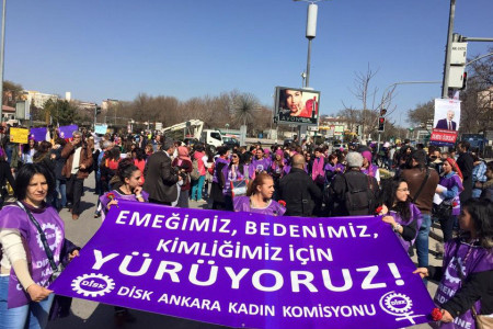 DİSK Ankara Kadın Komisyonu: Şiddete karşı mücadeleyi yükselteceğiz!
