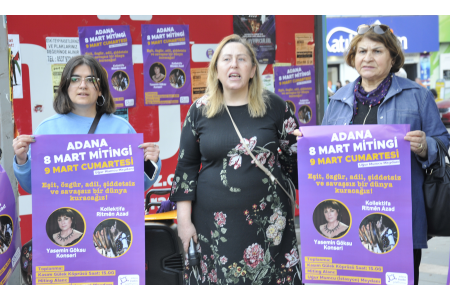 Adana Kadın Platformu kadınları 8 Mart mitingine çağırdı