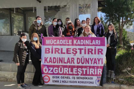 Genel-İş İzmir 2 No’lu Şube Kadın Komisyonu 8 Mart’a alanlarda olma çağrısı yaptı