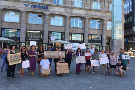 Köln’de kadınlar Türkiyeli kadınlara ses verdi