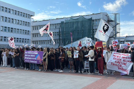 ‘Kadın düşmanları kampüste, arkadaşlarımız cezaevinde’