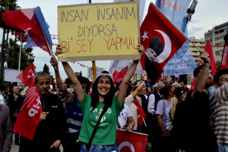 Millet İttifakı'nın Adana mitinginde kadınlar: Hakkımızı alacağız
