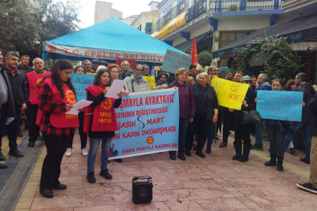 Aydın’da Emek Partili kadınlardan açıklama: 8 Mart mücadelemizle değiştireceğimiz gün olsun