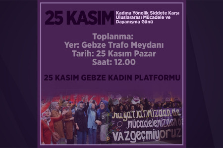 25 Kasım Gebze Kadın Platformu