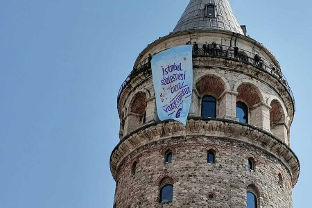 İstanbul’un dört bir yanına ‘İstanbul Sözleşmesi’nden vazgeçmiyoruz’ pankartı asıldı