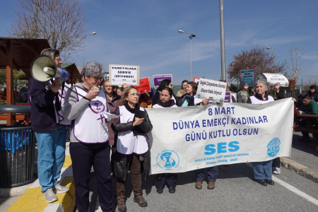 SES Aksaray Şubesi: 'Kadınların emeği ve hayatı tasarruf malzemesi değil!'