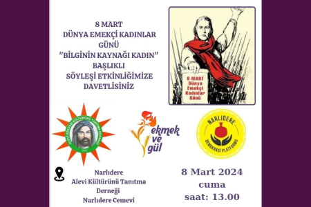 İzmir Narlıdere'de kadınlar 'Bilginin kaynağı kadın' söyleşisinde buluşuyor!