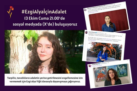 Kadınlar "#EzgiAlyaİçinAdalet" etiketiyle kampanya başlattı