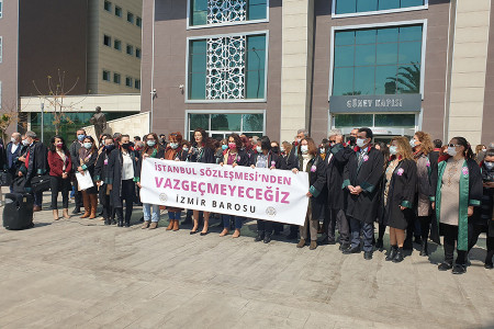 İzmir Barosu: İstanbul Sözleşmesi yürürlüktedir, haklarımızdan vazgeçmeyeceğiz!