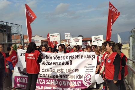 Genel-İş üyesi kadın işçiler talepleri için sokakta!
