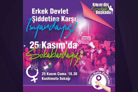 Mersin Kadın Platformu 25 Kasım eylemi
