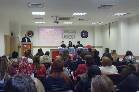 Samsun’da kadınlar şiddeti ve şiddete karşı mücadeleyi konuştu