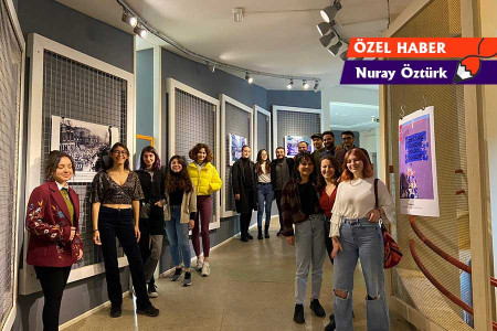 Ege Üniversitesi öğrencisi kadınlardan kadın mücadelesi sergisi