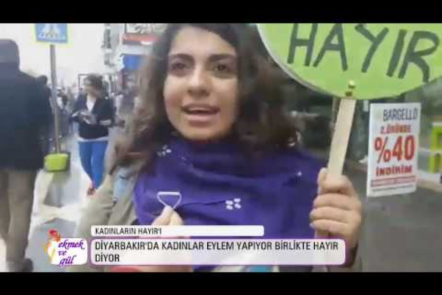 Diyarbakır'da kadınlar birlikte HAYIR diyor