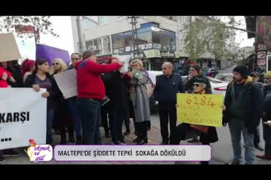 Maltepe’de eylem: Şiddete karşı susmuyoruz