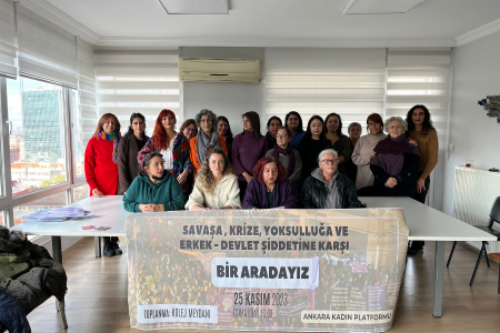 Ankara Kadın Platformu: 'Savaşa, yoksulluğa ve şiddete karşı bir aradayız'
