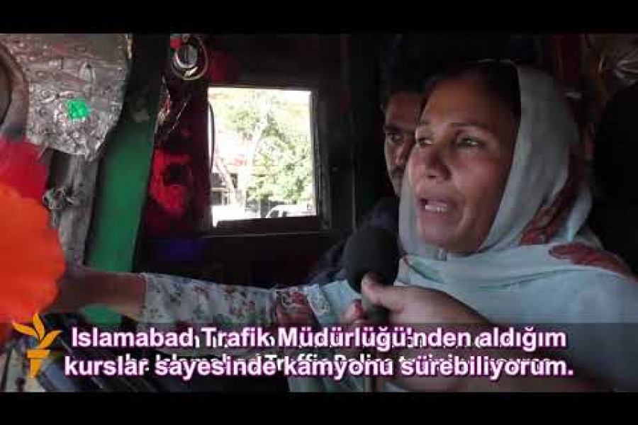 GÜNÜN VİDEOSU: Pakistanın ilk kadın kamyon şoförü