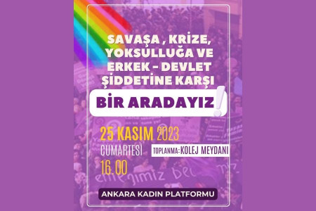 Ankara Kadın Platformu 25 Kasım'da kadınları sokağa çağırıyor