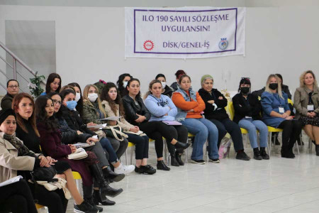 İzmir’de Genel-İş üyesi kadınlar eğitim çalışması yaptı