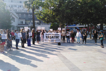 Denizlili kadınlar: İstanbul Sözleşmesi’nden Vazgeçmiyoruz