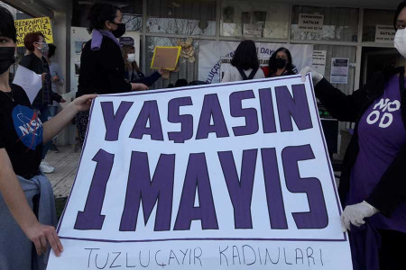 Tuzluçayır'da kadınların 1 Mayıs'ı engel tanımadı: İstanbul Sözleşmesinden vazgeçmeyeceğiz