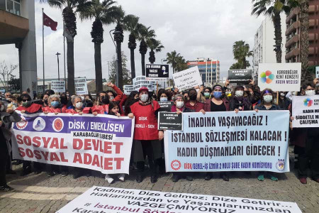 İstanbul Sözleşmesi eyleminde konuşan sendikacı ifadeye çağrıldı