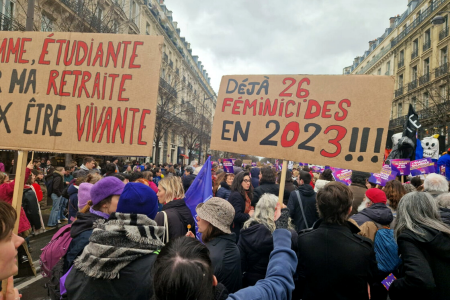 Fransa'da 8 Mart'ta kadınların talepleri, emekçilerin greviyle birleşti