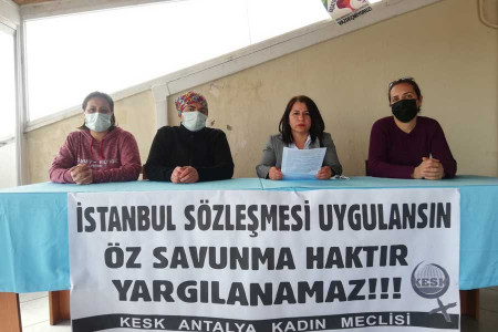 KESK Antalya Kadın Meclisi: İstanbul Sözleşmesi ve 6284 uygulansın