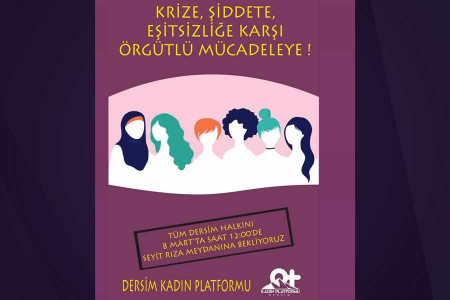 Dersim Kadın Platformu 8 Mart eylemi
